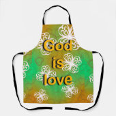 Gott ist Liebe Schürze (Vorderseite)