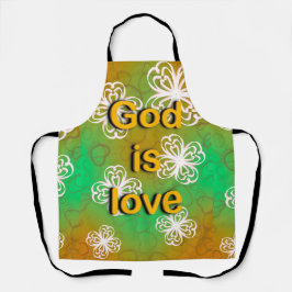 Gott ist Liebe Schürze