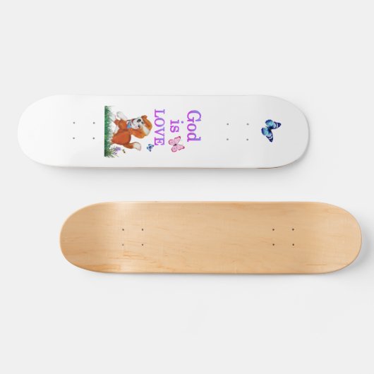 Gott ist Liebe Skateboard (Horizontal)