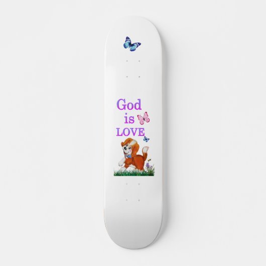 Gott ist Liebe Skateboard (Vorne)