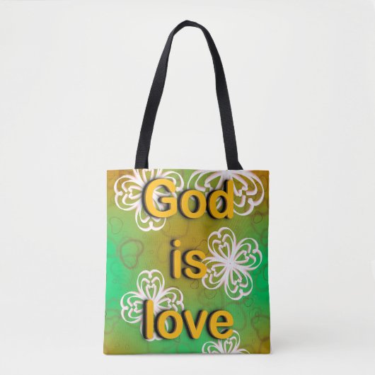 Gott ist Liebe Tasche (Vorderseite)