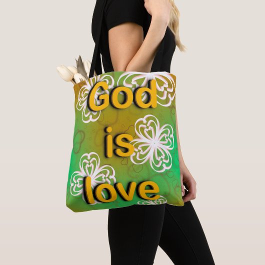 Gott ist Liebe Tasche (Von Nahem)