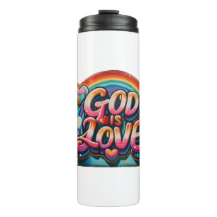 Gott ist Liebe Thermosbecher