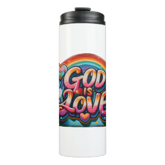 Gott ist Liebe Thermosbecher