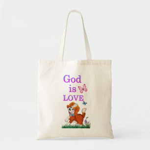 Gott ist Liebe Tragetasche