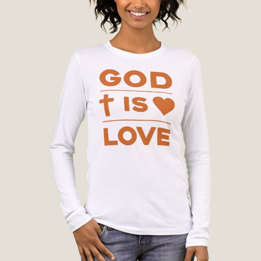 Gott ist Liebe Tri-Blend Shirt (Vorderseite)