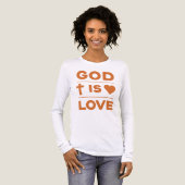Gott ist Liebe Tri-Blend Shirt (Vorderseite voll)
