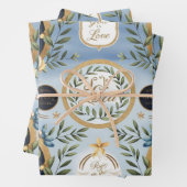 Gott ist Liebe und Friedliche Taube Geschenkpapier Set (Beispiel)