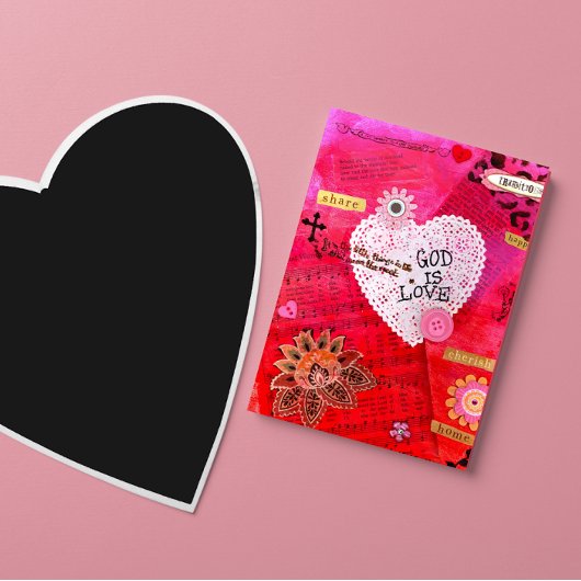 Gott ist Liebe Valentine Feiertagskarte