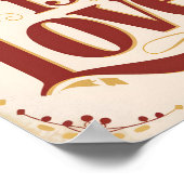 Gott ist Liebe Vintage Christliche Wandkunst Poster (Ecke)