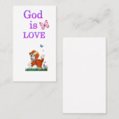 Gott ist Liebe Visitenkarte (Vorne/Hinten)