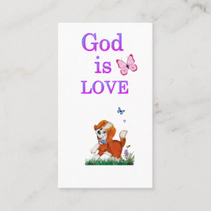 Gott ist Liebe Visitenkarte