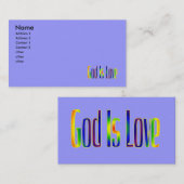 Gott ist Liebe Visitenkarte (Vorne/Hinten)