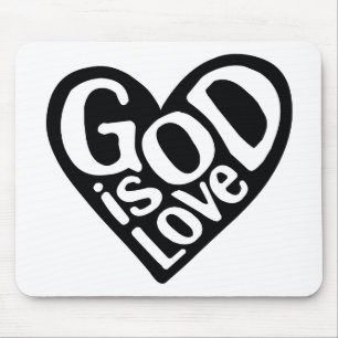 Gott ist Liebe wie Jesus zitiert die Liebe Gottes  Mousepad