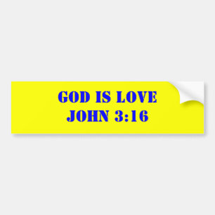 GOTT IST LOVEJOHN 3:16 AUTOAUFKLEBER