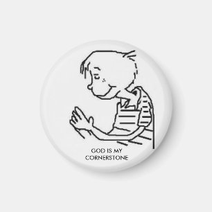 GOTT IST MEIN CORNERSTONE MAGNET