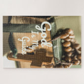 Gott ist mein Führerbibel und Rosary Cross Puzzle (Horizontal)