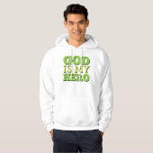 Gott ist mein Held Hoodie (Vorne ganz)