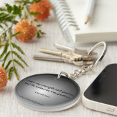 Gott ist mein kraftvolles Biokonzept Schlüsselanhänger (Vorderseite rechts)