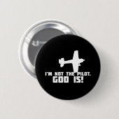 Gott ist mein Pilot Button (Vorne & Hinten)