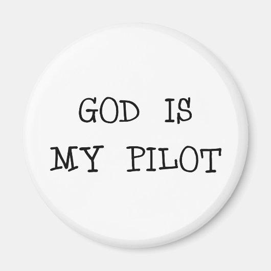 Gott ist mein Pilot Magnet (Vorne)