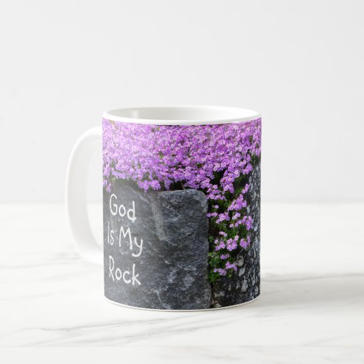 Gott ist mein Rock Kaffeetasse (Vorderseite Links)