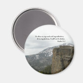 Gott ist mein Rock & Rettung Magnet (Vorderseite/Rückseite)