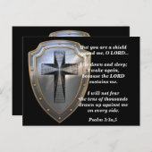 Gott ist mein Schild Postkarte (Vorne/Hinten)