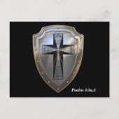 Gott ist mein Schild Postkarte (Rückseite)