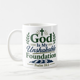 Gott ist mein unerschütterliches Fundament Moderne Kaffeetasse
