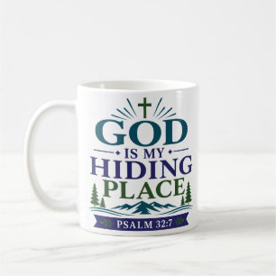 Gott ist mein Versteck Spirituelle Ermutigung Kaffeetasse
