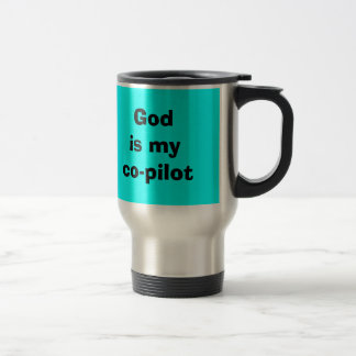 Gott ist meine Kopilot Reise-Tasse Reisebecher