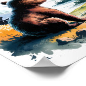 Gott ist meine Kraft Christliches Kinderzimmer Kin Poster (Ecke)