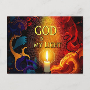 Gott ist meine Lichtpostkarte Postkarte