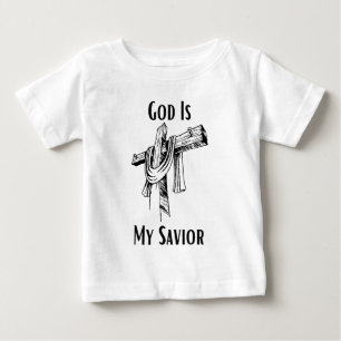 Gott ist meine Retter-Bibel Christlich Baby T-shirt