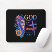 Gott ist meine Stärke Psalm 28_7 Löwe Tee Mousepad (Mit Mouse)