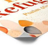 Gott ist meine Zuflucht Boho Christlich Wall Art P Poster (Ecke)