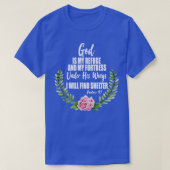 Gott ist meine Zuflucht Christliche Bibelpsalmen 9 T-Shirt (Design vorne)