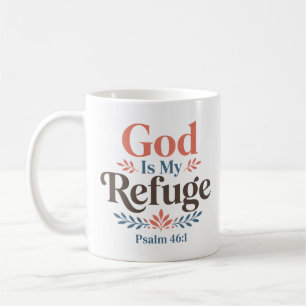 Gott ist meine Zuflucht Christlicher Glaubenszitat Kaffeetasse