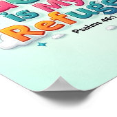Gott ist meine Zuflucht Poster (Ecke)