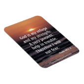 Gott ist meine Zuflucht und mein kraftvolles Bibel Magnet (Rechte Seite)