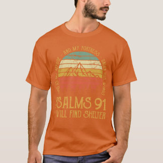 Gott ist meine Zuflucht und meine Festung Psalmen T-Shirt