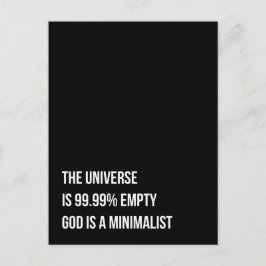 Gott ist Minimalistisch Postkarte