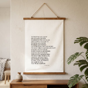 Gott ist mit dir Inspirierendes Gedicht-Teppich We Wandteppich Mit Holzrahmen