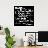 Gott ist mit dir Poster (Heimbüro)