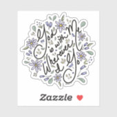 Gott ist mit mir-Aufkleber Aufkleber (Blatt)