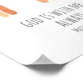 Gott ist mit mir immer Bibel Verse Poster (Ecke)