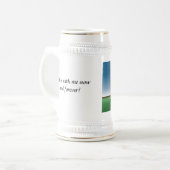 Gott ist mit mir Stein-Tasse Bierglas (Vorderseite Links)
