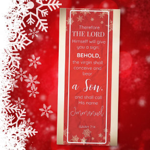 Gott ist mit uns Isaiah 7:14 Lesezeichen