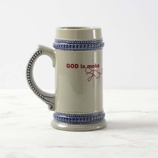 GOTT ist Moka Liebe Bierglas (Links)